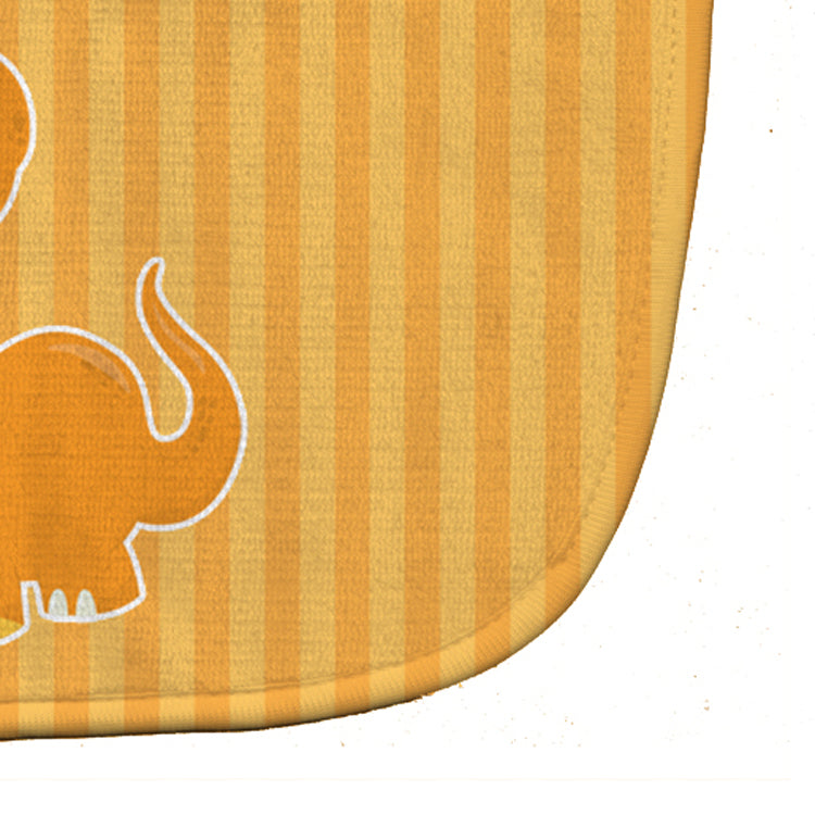 Dinosaur Orange Baby Bib Easy-Clean Baby Bib Baby Feeding Accessory Baby Mealtime Essential, 10 x 13, Multicolor