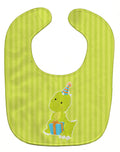Dinosaur Green Baby Bib Easy-Clean Baby Bib Baby Feeding Accessory Baby Mealtime Essential, 10 x 13, Multicolor