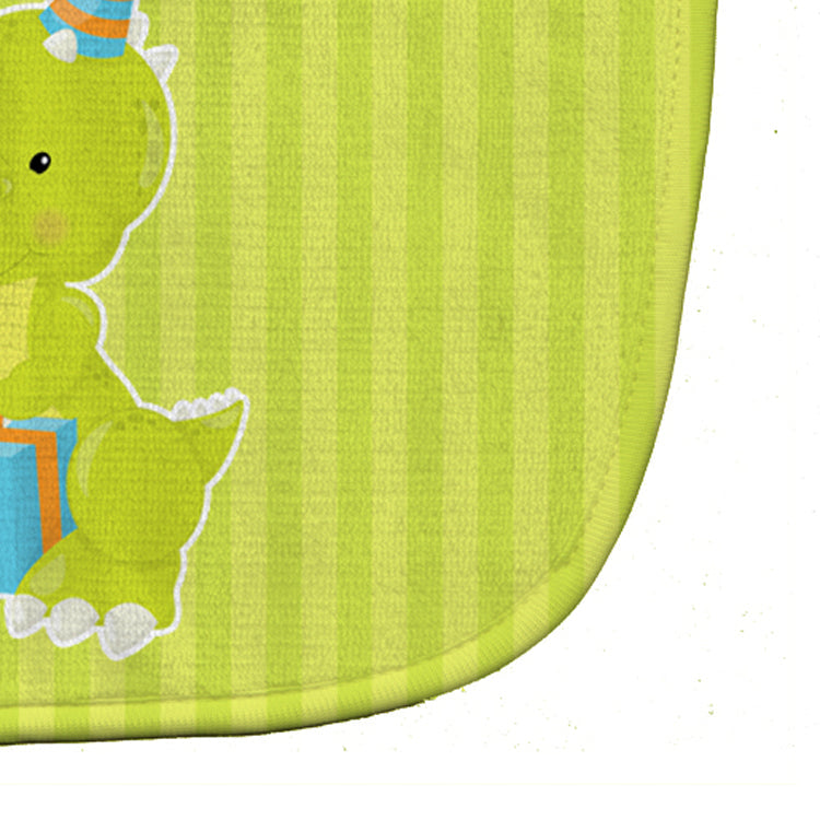 Dinosaur Green Baby Bib Easy-Clean Baby Bib Baby Feeding Accessory Baby Mealtime Essential, 10 x 13, Multicolor