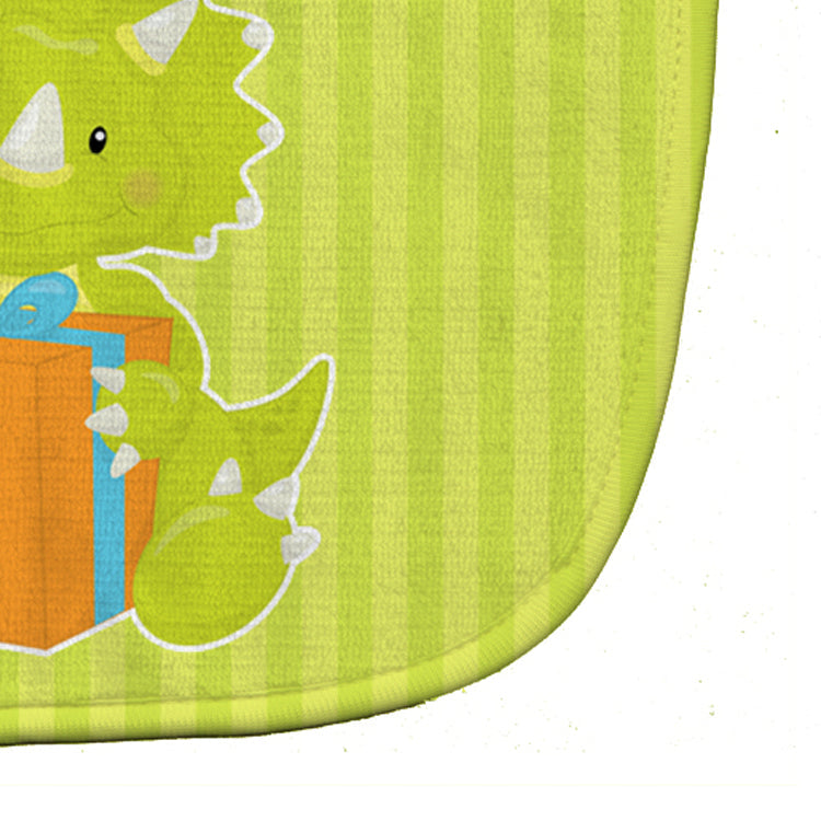 Dinosaur Green #2 Baby Bib Easy-Clean Baby Bib Baby Feeding Accessory Baby Mealtime Essential, 10 x 13, Multicolor