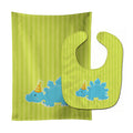Dinosaur Green #3 Baby Bib & Burp Cloth Easy-Clean Baby Bib Baby Feeding Accessory Baby Mealtime Essential