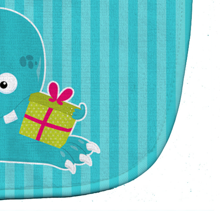 Birthday Monster Blue Baby Bib Easy-Clean Baby Bib Baby Feeding Accessory Baby Mealtime Essential, 10 x 13, Multicolor