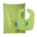 Birthday Monster Green Baby Bib & Burp Cloth Easy-Clean Baby Bib Baby Feeding Accessory Baby Mealtime Essential