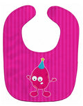 Birthday Monster Pink Baby Bib Easy-Clean Baby Bib Baby Feeding Accessory Baby Mealtime Essential, 10 x 13, Multicolor