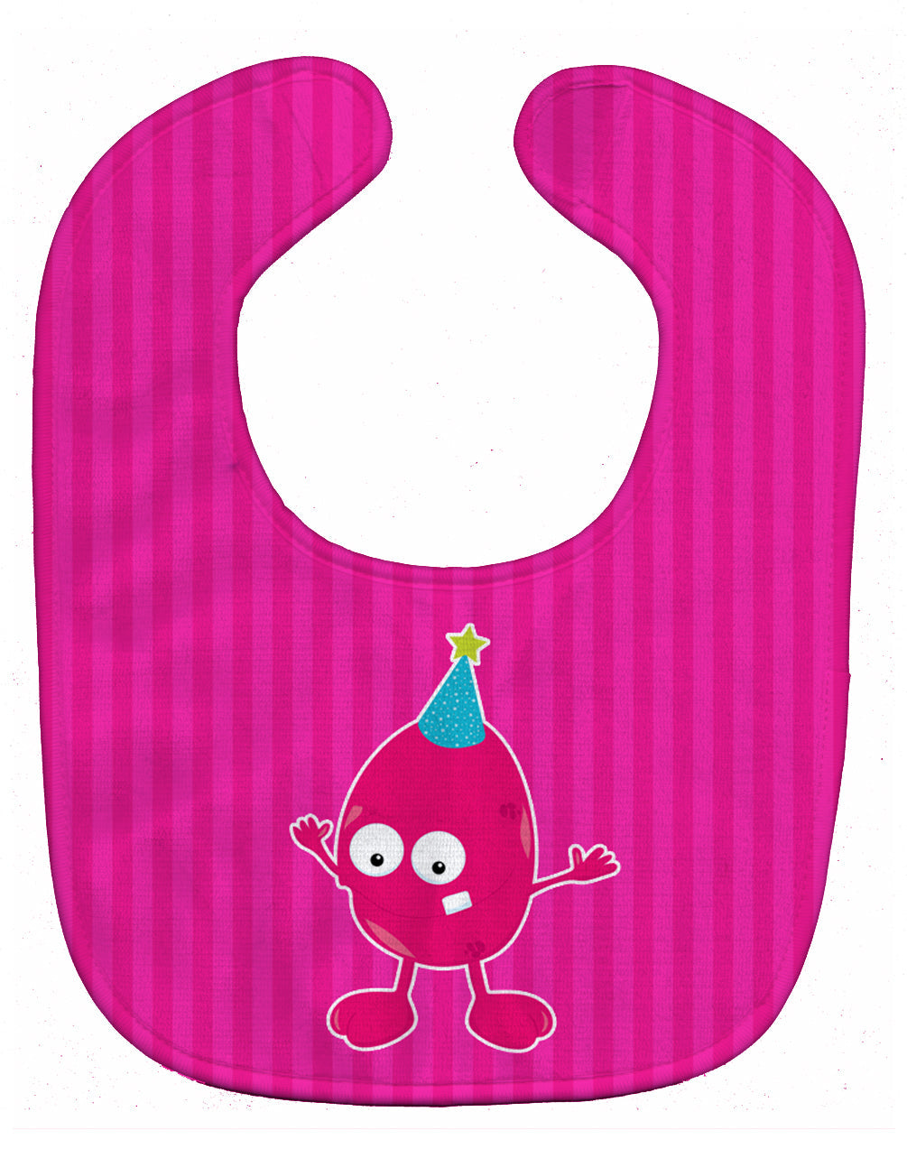 Birthday Monster Pink Baby Bib Easy-Clean Baby Bib Baby Feeding Accessory Baby Mealtime Essential, 10 x 13, Multicolor