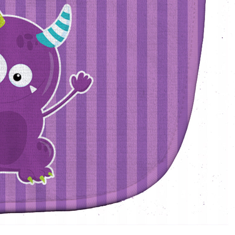 Birthday Monster Purple Baby Bib Easy-Clean Baby Bib Baby Feeding Accessory Baby Mealtime Essential, 10 x 13, Multicolor