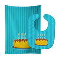 Birthday Cake Baby Bib & Burp Cloth Easy-Clean Baby Bib Baby Feeding Accessory Baby Mealtime Essential
