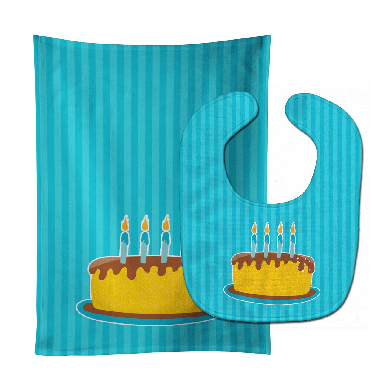 Birthday Cake Baby Bib & Burp Cloth Easy-Clean Baby Bib Baby Feeding Accessory Baby Mealtime Essential