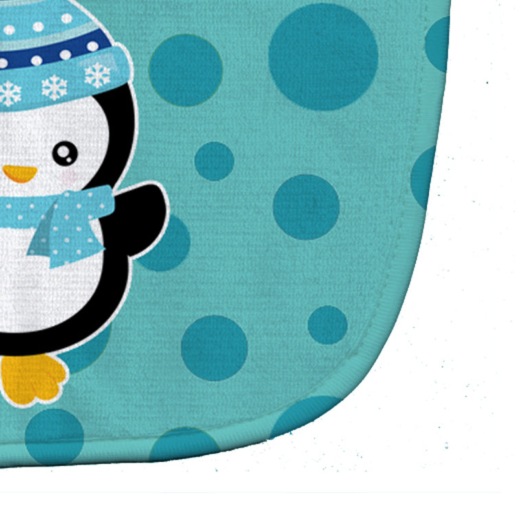 Christmas Penquin #2 Baby Bib Easy-Clean Baby Bib Baby Feeding Accessory Baby Mealtime Essential, 10 x 13, Multicolor