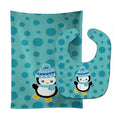 Christmas Penquin #2 Baby Bib & Burp Cloth Easy-Clean Baby Bib Baby Feeding Accessory Baby Mealtime Essential