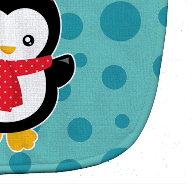 Christmas Penquin #3 Baby Bib Easy-Clean Baby Bib Baby Feeding Accessory Baby Mealtime Essential, 10 x 13, Multicolor