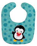 Christmas Penquin #5 Baby Bib Easy-Clean Baby Bib Baby Feeding Accessory Baby Mealtime Essential, 10 x 13, Multicolor