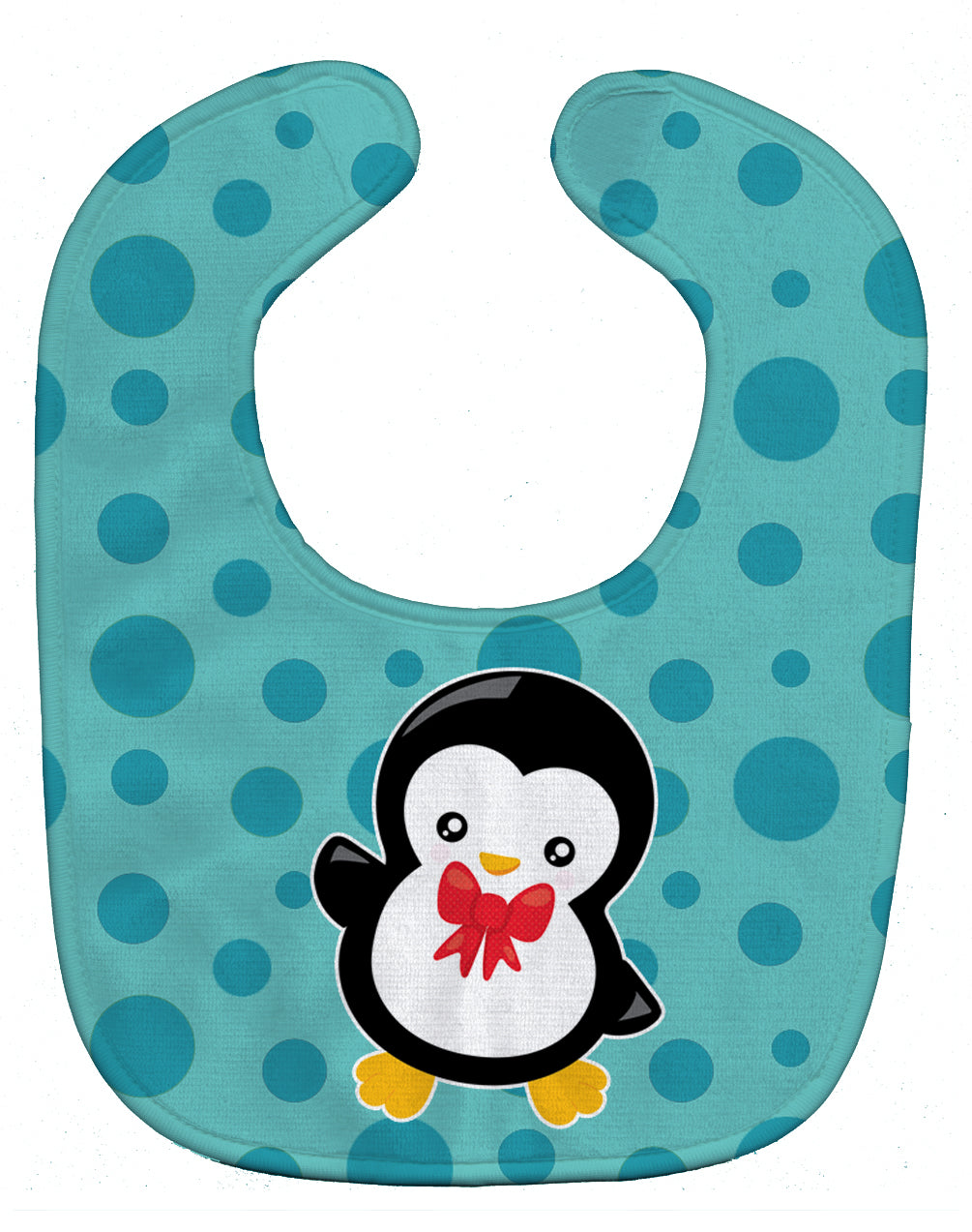 Christmas Penquin #5 Baby Bib Easy-Clean Baby Bib Baby Feeding Accessory Baby Mealtime Essential, 10 x 13, Multicolor