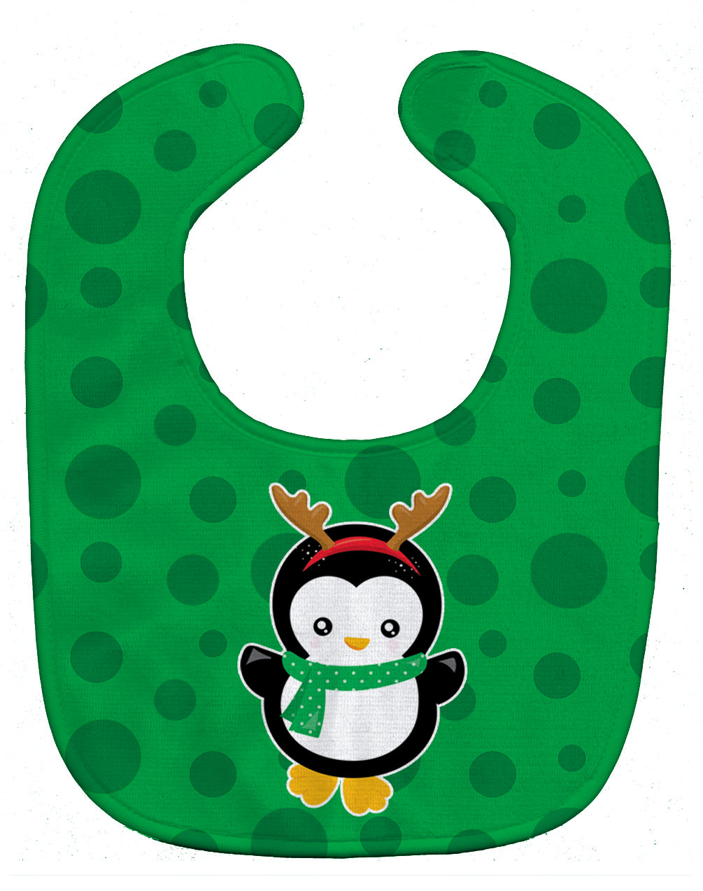Christmas Penquin Reindeer Baby Bib Easy-Clean Baby Bib Baby Feeding Accessory Baby Mealtime Essential, 10 x 13, Multicolor