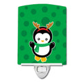 Christmas Penquin Reindeer Ceramic Night Light Compact, UL-Certified, Ideal for Bedroom, Bathroom, Nursery, Hallway, Kitchen, 6x4x3, Multicolor