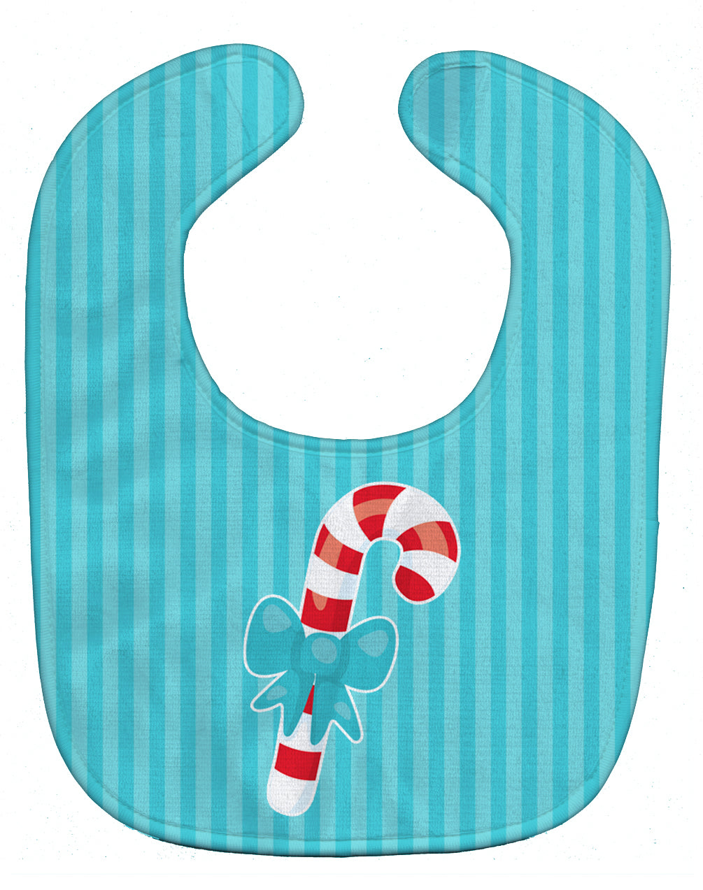 Christmas Candy Cane Baby Bib Easy-Clean Baby Bib Baby Feeding Accessory Baby Mealtime Essential, 10 x 13, Multicolor