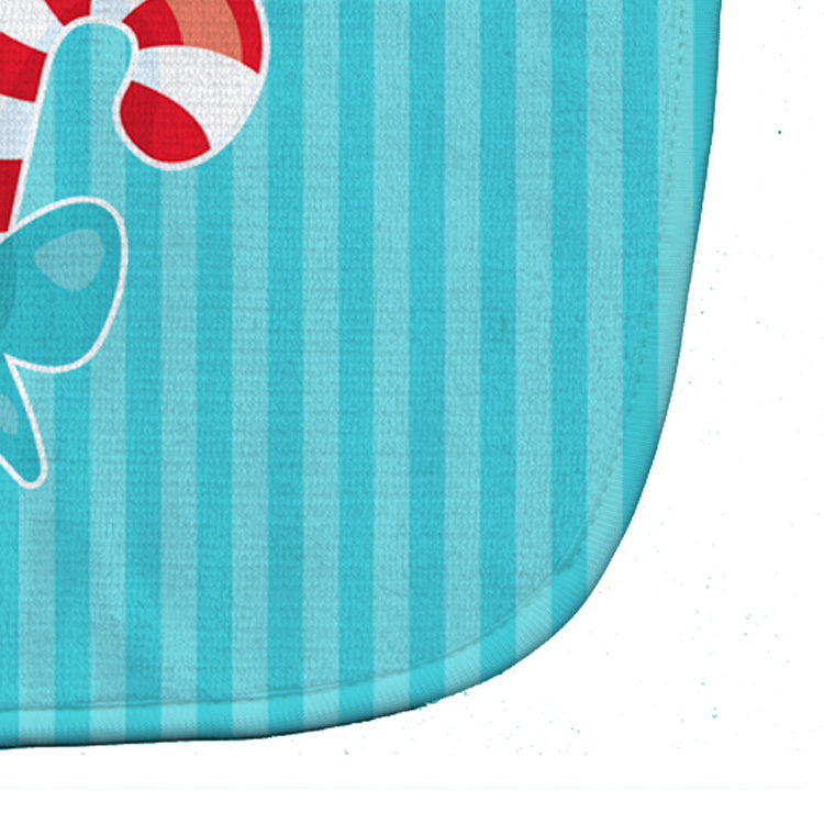 Christmas Candy Cane Baby Bib Easy-Clean Baby Bib Baby Feeding Accessory Baby Mealtime Essential, 10 x 13, Multicolor