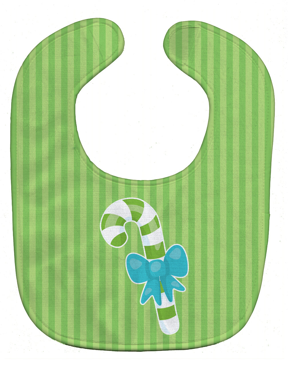 Christmas Candy Cane #2 Baby Bib Easy-Clean Baby Bib Baby Feeding Accessory Baby Mealtime Essential, 10 x 13, Multicolor