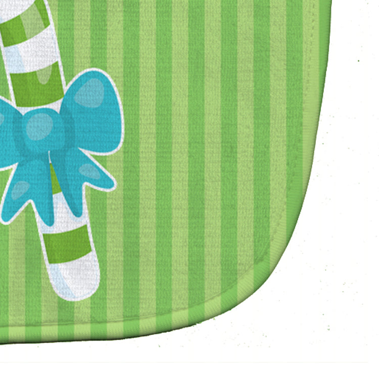 Christmas Candy Cane #2 Baby Bib Easy-Clean Baby Bib Baby Feeding Accessory Baby Mealtime Essential, 10 x 13, Multicolor