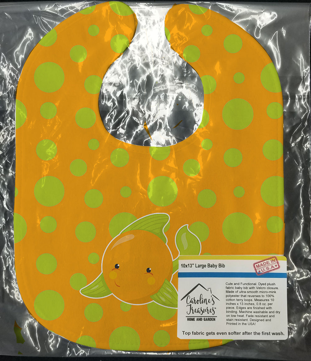 Fish Tropical Fish #3 Baby Bib Easy-Clean Baby Bib Baby Feeding Accessory Baby Mealtime Essential, 10 x 13, Multicolor