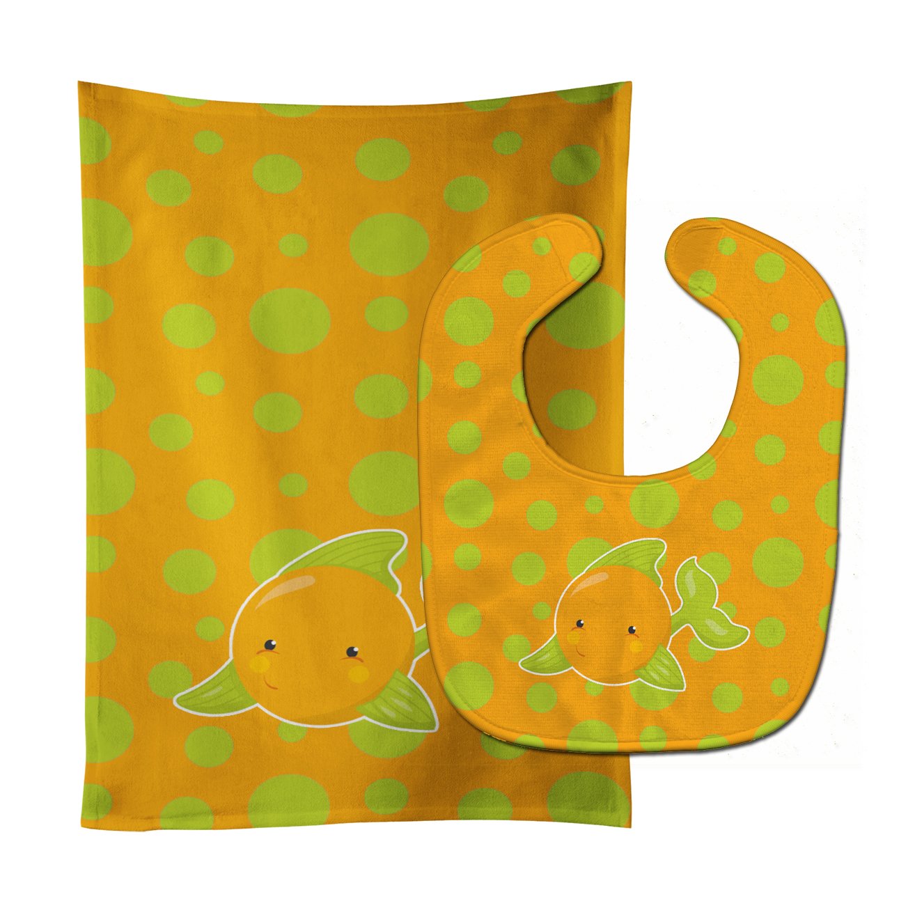 Fish Tropical Fish #3 Baby Bib & Burp Cloth Easy-Clean Baby Bib Baby Feeding Accessory Baby Mealtime Essential