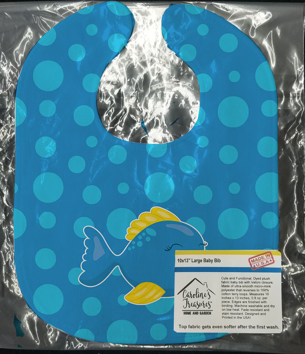 Fish Tropical Fish #4 Baby Bib Easy-Clean Baby Bib Baby Feeding Accessory Baby Mealtime Essential, 10 x 13, Multicolor