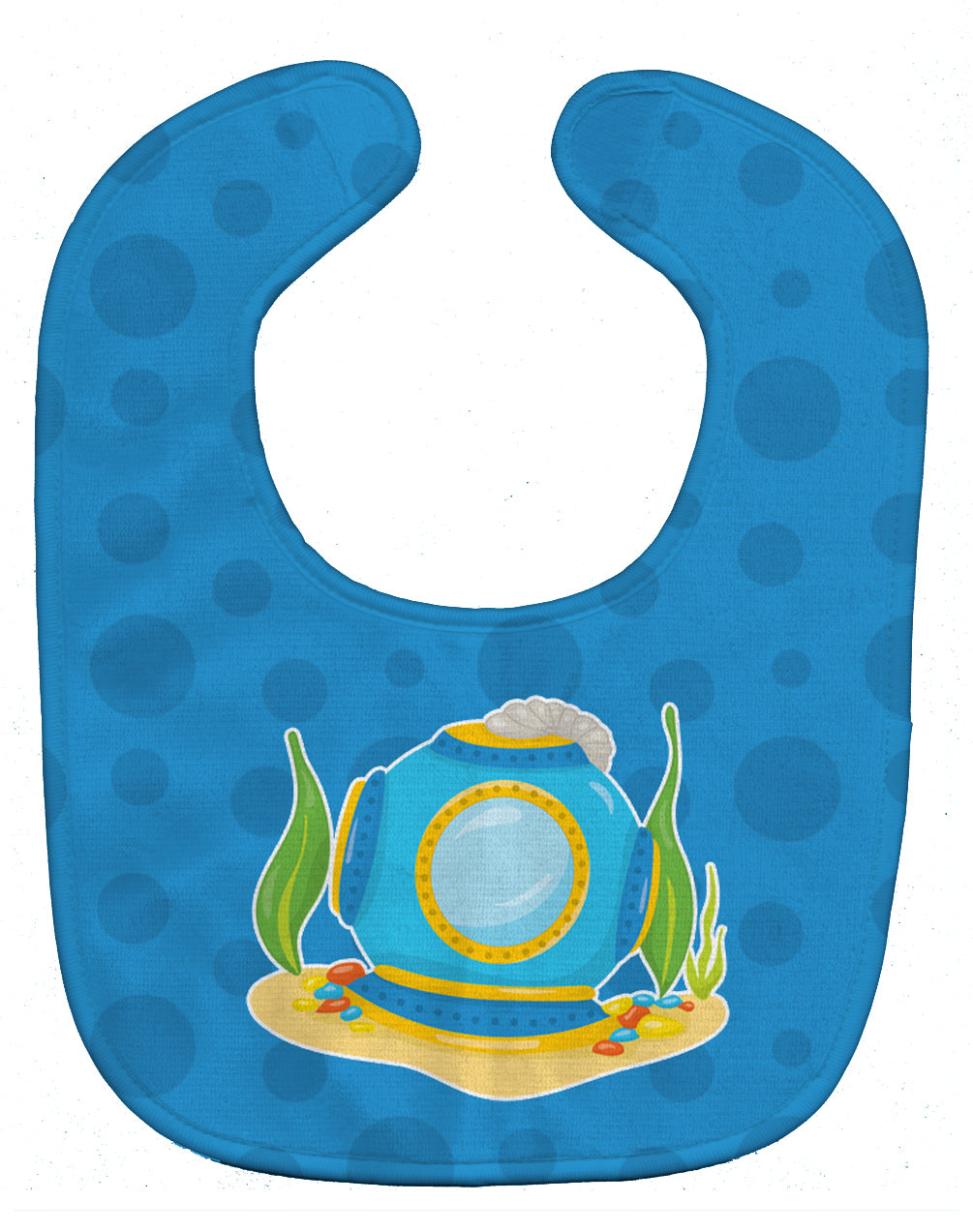 Diving Helmet Baby Bib Easy-Clean Baby Bib Baby Feeding Accessory Baby Mealtime Essential, 10 x 13, Multicolor