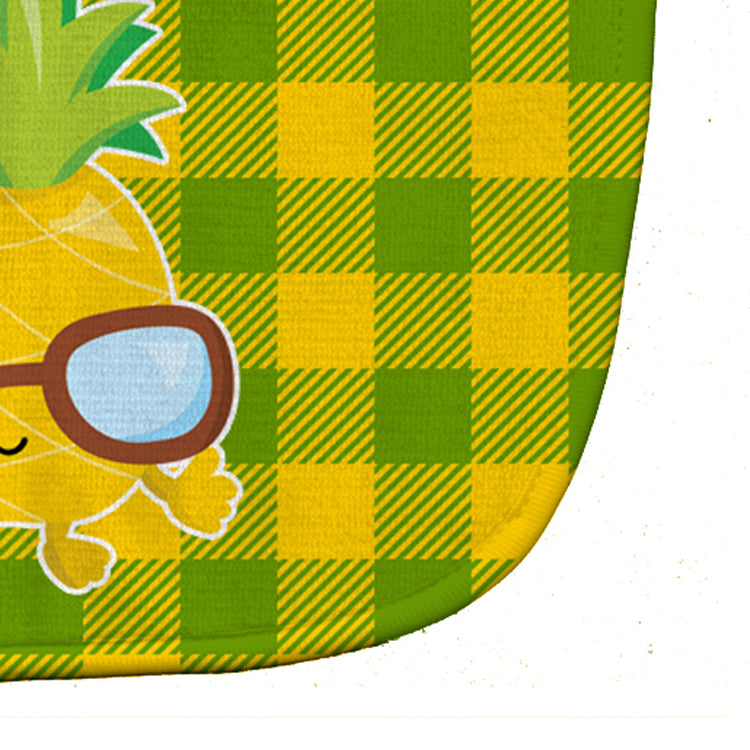 Pineapple Cool Sunglasses Face Baby Bib Easy-Clean Baby Bib Baby Feeding Accessory Baby Mealtime Essential, 10 x 13, Multicolor