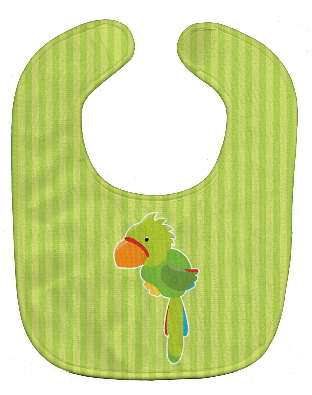 Pirate Parrot Green Baby Bib Easy-Clean Baby Bib Baby Feeding Accessory Baby Mealtime Essential, 10 x 13, Multicolor