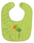 Pirate Parrot Green Baby Bib Easy-Clean Baby Bib Baby Feeding Accessory Baby Mealtime Essential, 10 x 13, Multicolor