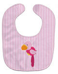 Pirate Parrot Pink Baby Bib Easy-Clean Baby Bib Baby Feeding Accessory Baby Mealtime Essential, 10 x 13, Multicolor
