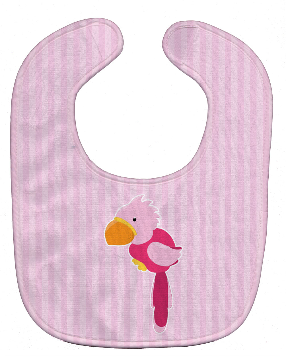 Pirate Parrot Pink Baby Bib Easy-Clean Baby Bib Baby Feeding Accessory Baby Mealtime Essential, 10 x 13, Multicolor