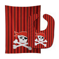 Pirate Skull and Cross Bones Baby Bib & Burp Cloth Easy-Clean Baby Bib Baby Feeding Accessory Baby Mealtime Essential