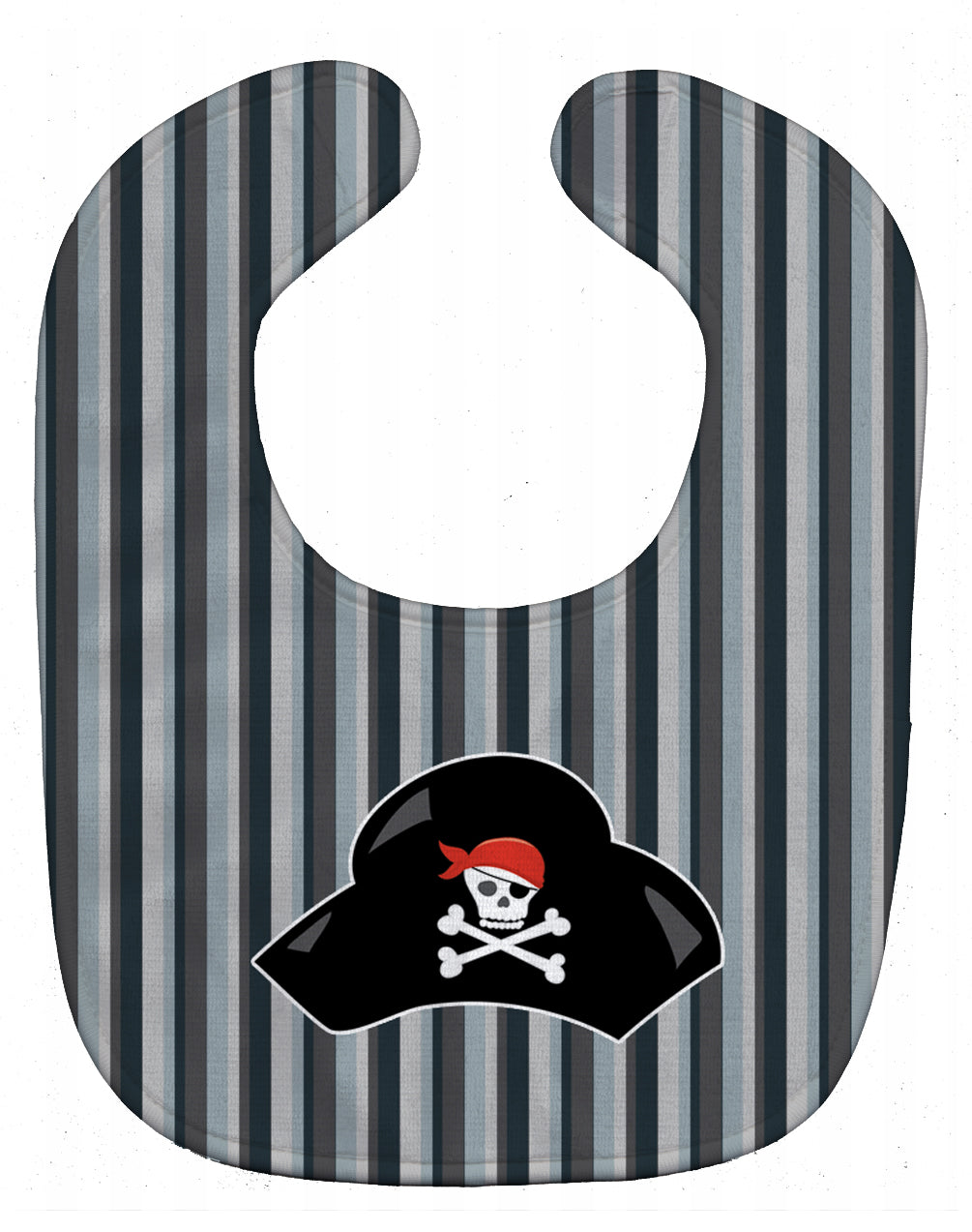 Pirate Hat Baby Bib Easy-Clean Baby Bib Baby Feeding Accessory Baby Mealtime Essential, 10 x 13, Multicolor