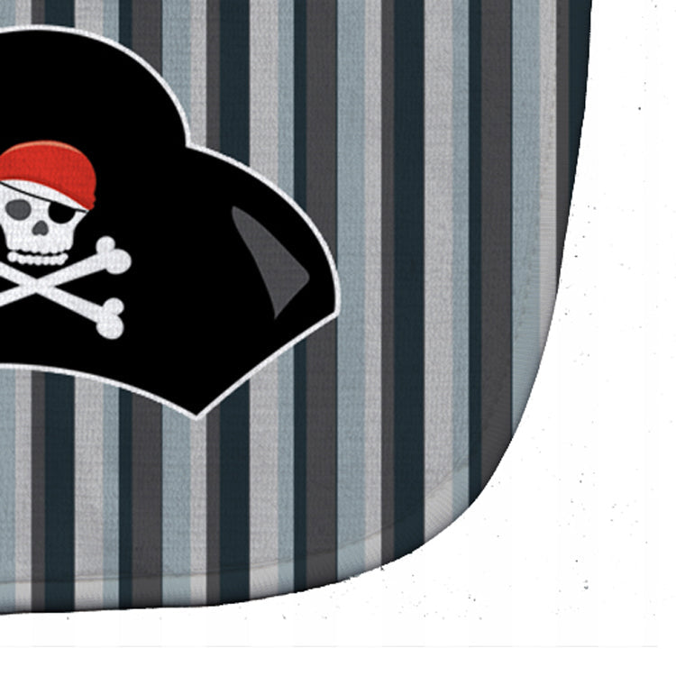Pirate Hat Baby Bib Easy-Clean Baby Bib Baby Feeding Accessory Baby Mealtime Essential, 10 x 13, Multicolor