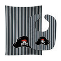 Pirate Hat Baby Bib & Burp Cloth Easy-Clean Baby Bib Baby Feeding Accessory Baby Mealtime Essential