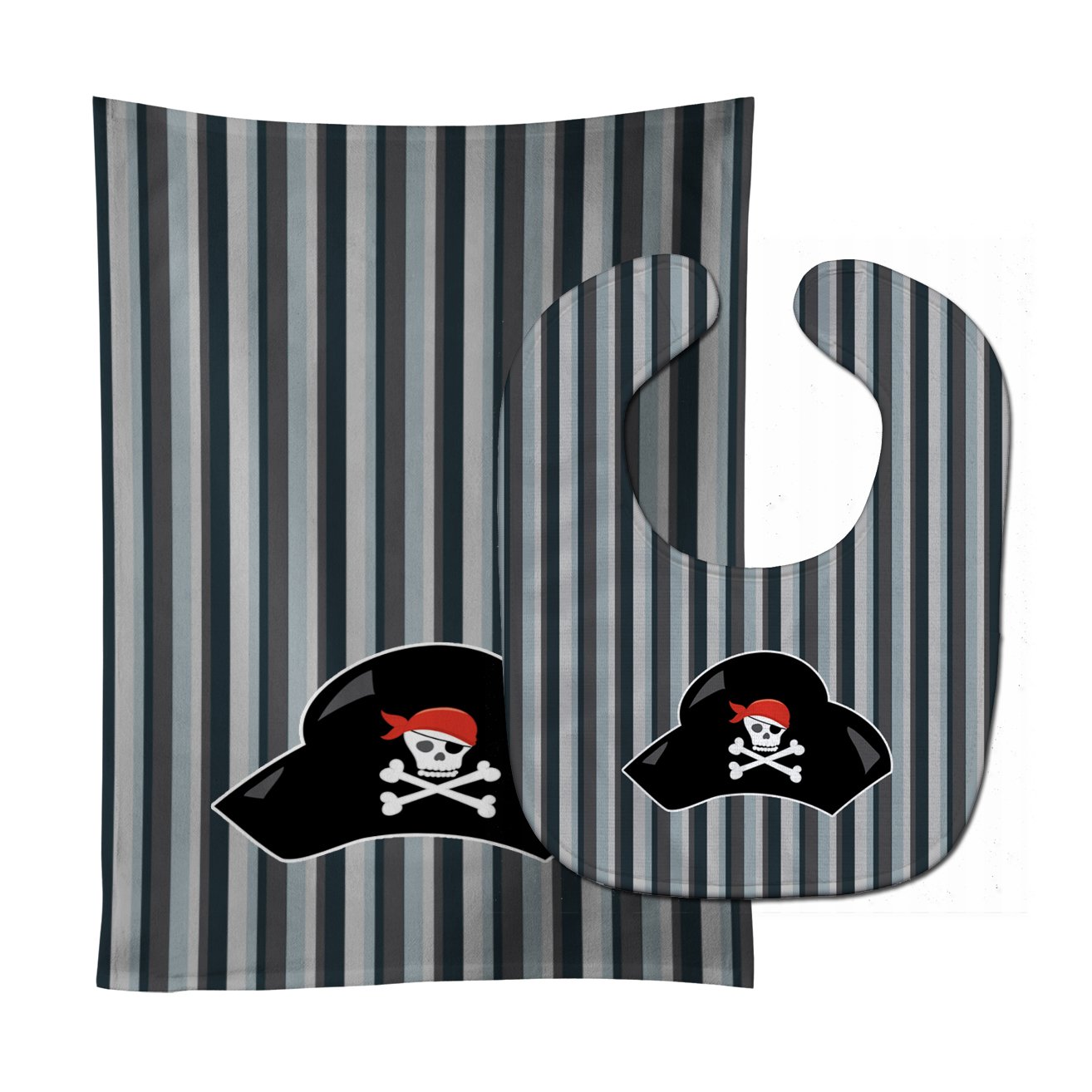 Pirate Hat Baby Bib & Burp Cloth Easy-Clean Baby Bib Baby Feeding Accessory Baby Mealtime Essential