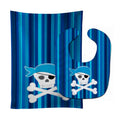 Pirate Skull and Cross Bones Baby Bib & Burp Cloth Easy-Clean Baby Bib Baby Feeding Accessory Baby Mealtime Essential