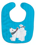 Polar Bears #6 Baby Bib Easy-Clean Baby Bib Baby Feeding Accessory Baby Mealtime Essential, 10 x 13, Multicolor