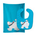 Polar Bears #6 Baby Bib & Burp Cloth Easy-Clean Baby Bib Baby Feeding Accessory Baby Mealtime Essential