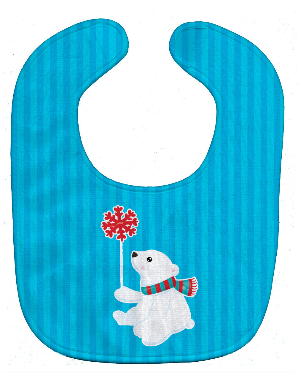Polar Bear Baby Bib Easy-Clean Baby Bib Baby Feeding Accessory Baby Mealtime Essential, 10 x 13, Multicolor