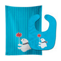 Polar Bear Baby Bib & Burp Cloth Easy-Clean Baby Bib Baby Feeding Accessory Baby Mealtime Essential