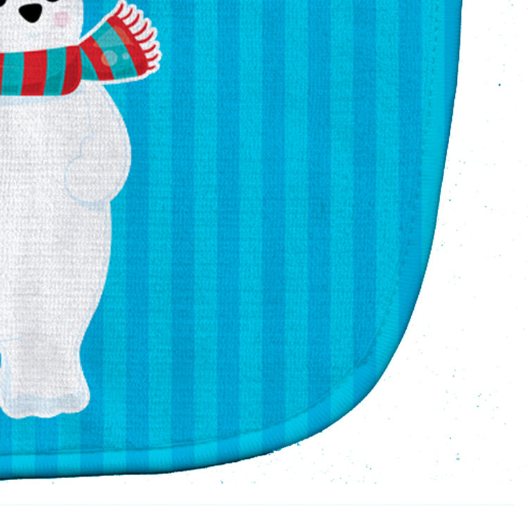 Polar Bear #2 Baby Bib Easy-Clean Baby Bib Baby Feeding Accessory Baby Mealtime Essential, 10 x 13, Multicolor