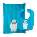 Polar Bear #2 Baby Bib & Burp Cloth Easy-Clean Baby Bib Baby Feeding Accessory Baby Mealtime Essential