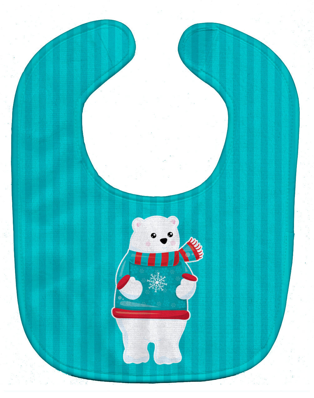 Polar Bear #3 Baby Bib Easy-Clean Baby Bib Baby Feeding Accessory Baby Mealtime Essential, 10 x 13, Multicolor