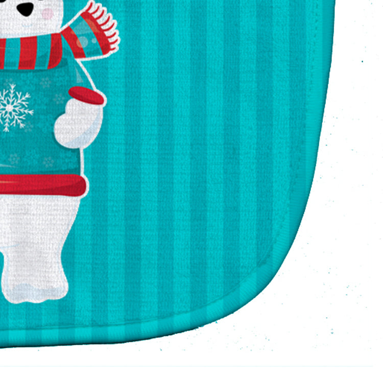 Polar Bear #3 Baby Bib Easy-Clean Baby Bib Baby Feeding Accessory Baby Mealtime Essential, 10 x 13, Multicolor