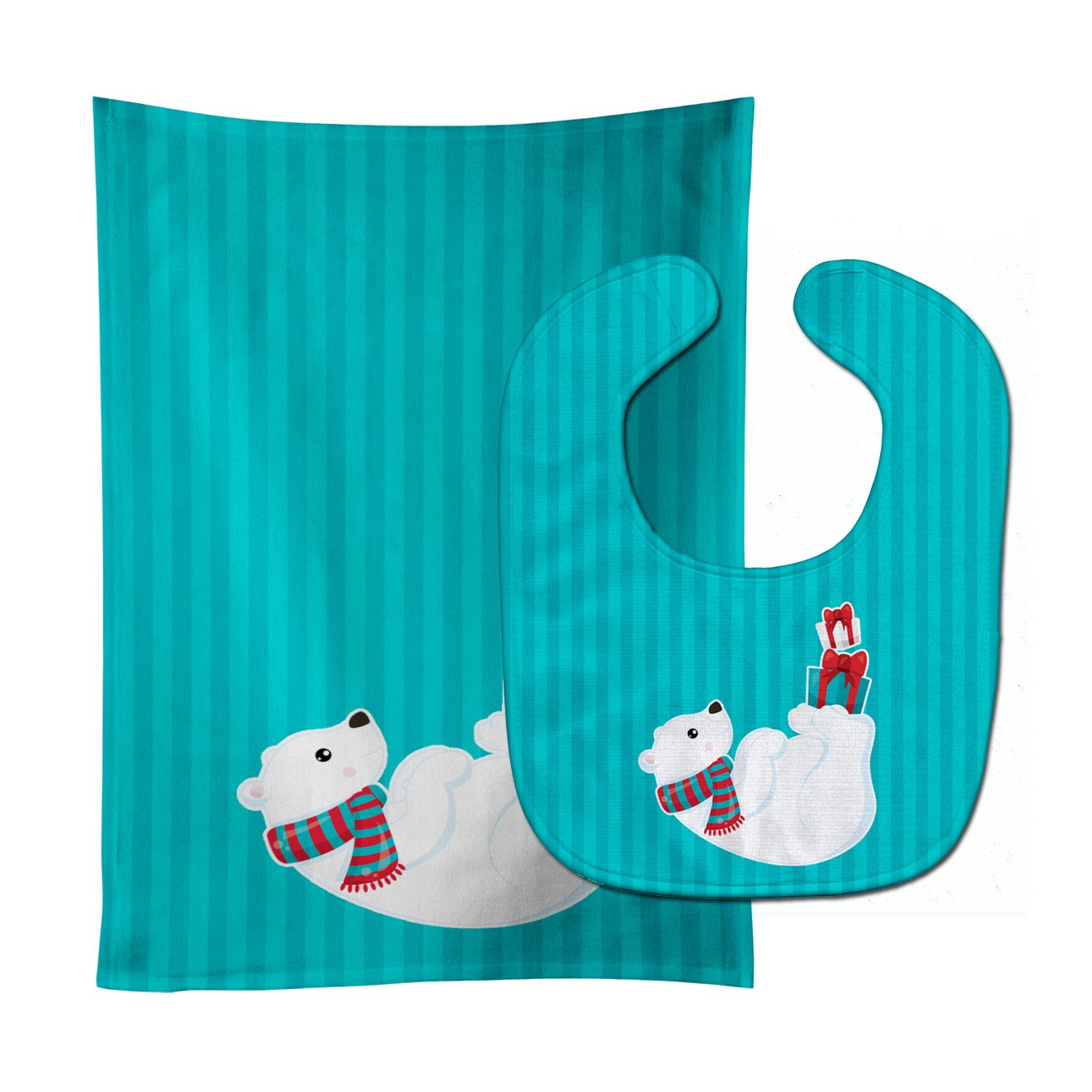 Polar Bear #4 Baby Bib & Burp Cloth Easy-Clean Baby Bib Baby Feeding Accessory Baby Mealtime Essential