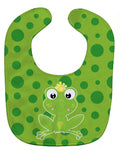 Frog Prince #3 Baby Bib Easy-Clean Baby Bib Baby Feeding Accessory Baby Mealtime Essential, 10 x 13, Multicolor