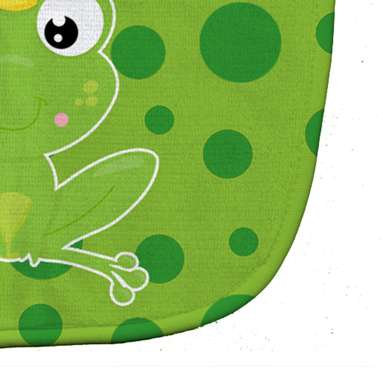 Frog Prince #3 Baby Bib Easy-Clean Baby Bib Baby Feeding Accessory Baby Mealtime Essential, 10 x 13, Multicolor