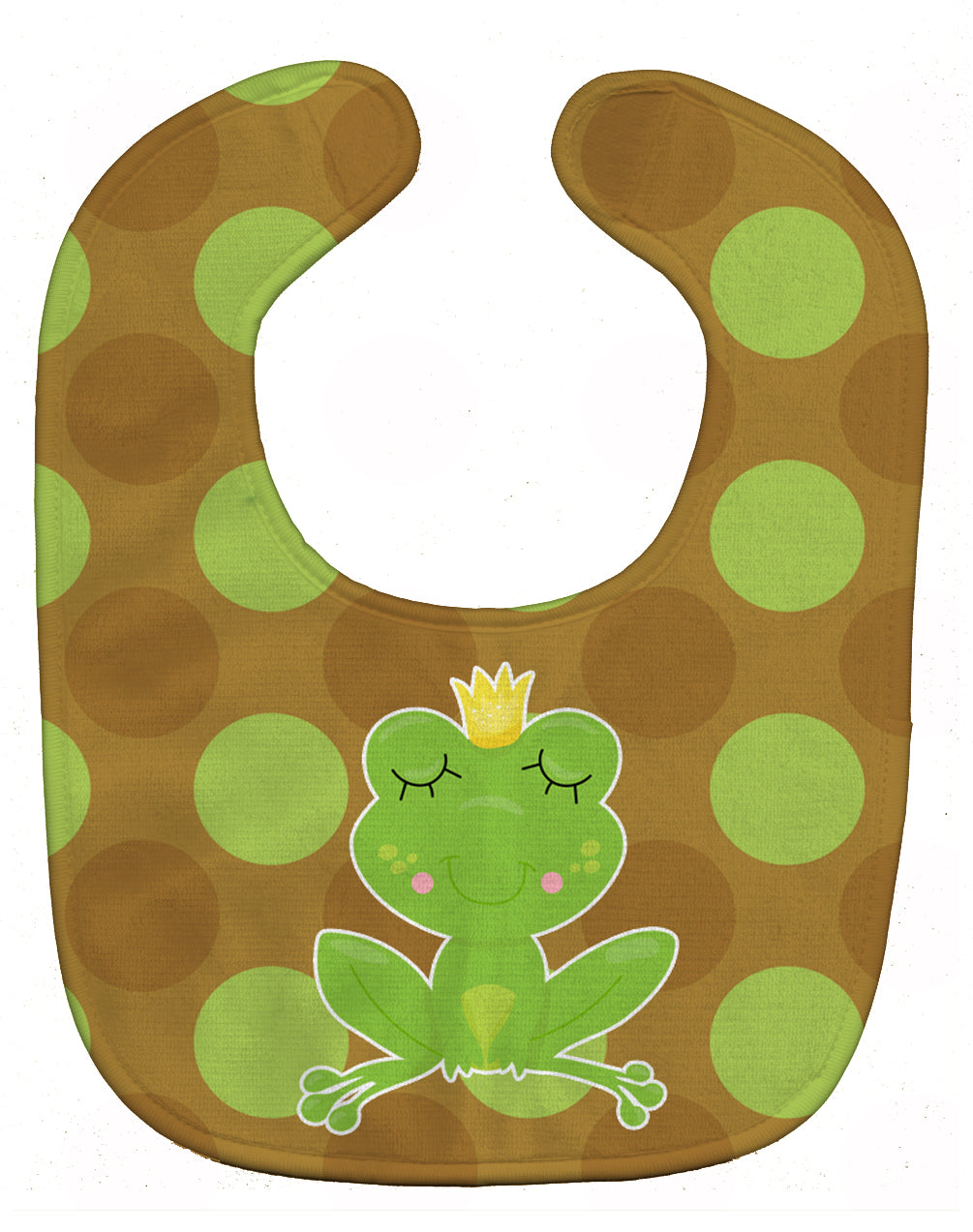 Frog Prince #4 Baby Bib Easy-Clean Baby Bib Baby Feeding Accessory Baby Mealtime Essential, 10 x 13, Multicolor